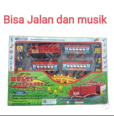 mainan kereta api Multi express jalan dan musik / mainan kereta anak ...