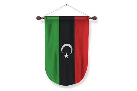 libya country flag Pennant - PNG Basket