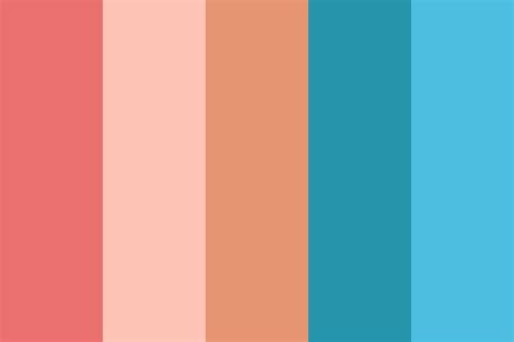 Ocean Coral Color Palette Color Palette