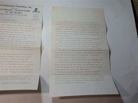 MUHAMMAD ALI vs SONNY LISTON II 1964 Press Release Paper Promotion Cassius Clay | #4593621806