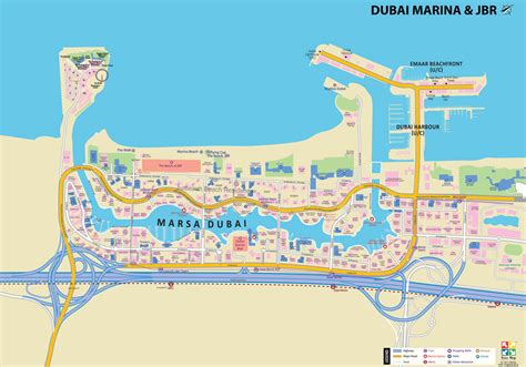 Dubai Marina Map - 3D Dubai Maps - Adbu Dhabi Maps - Interactive Maps ...