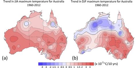 Trend in maximum temperature over Australia from 1960 to 2012 [310 21... | Download Scientific ...