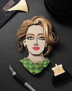 Portraits de Célébrités Illustrés avec du Papier Découpé - MaxiTendance