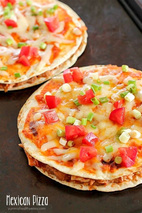 Mexican Pizza Recipe - Yummy Healthy Easy