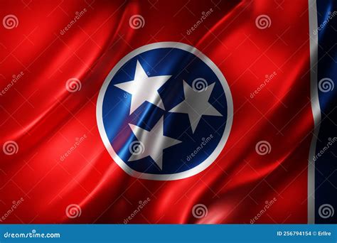 Tennessee State flag stock illustration. Illustration of emblem - 256794154