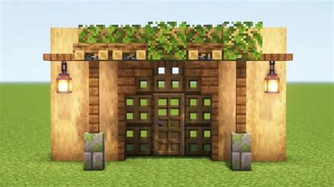 10 Stunning Minecraft Front Door Design Ideas