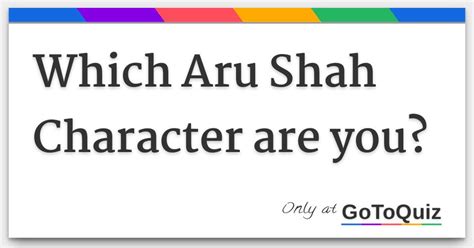 Which Aru Shah Character are you?