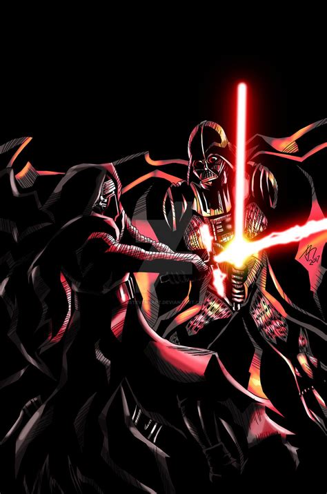 Kylo Ren vs Darth Vader by DStevensArt on DeviantArt