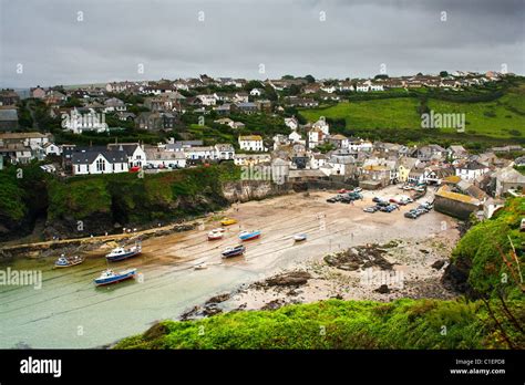 Port Isaac Harbour Stock Photo - Alamy