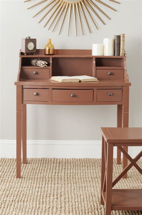 Safavieh Landon Solid Contemporary 5 Drawer Writing Desk - Walmart.com