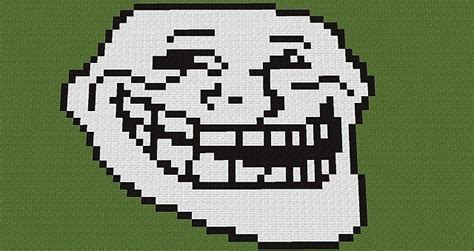 Troll Face Pixel Art Minecraft Map