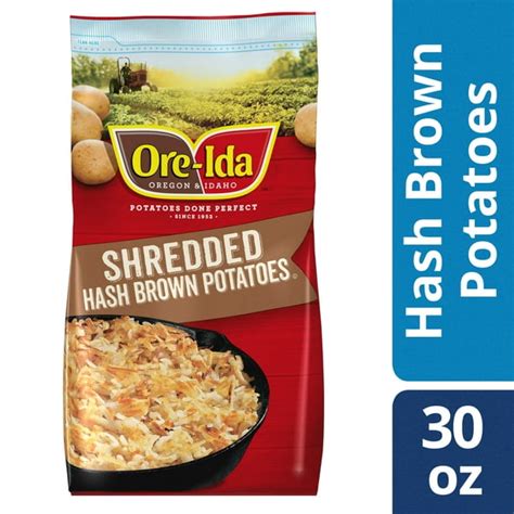 Ore-Ida Shredded Hash Brown Potatoes 30 oz Bag - Walmart.com - Walmart.com