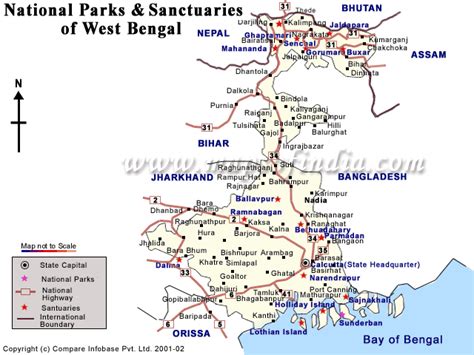 Wildlife Sanctuaries in West Bengal, National Parks of West Bengal