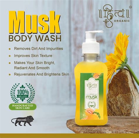 Liquid HI TVAM ORGANIC MUSK BODY WASH, For Personal, Plastic Bottle at Rs 350/bottle in Surat