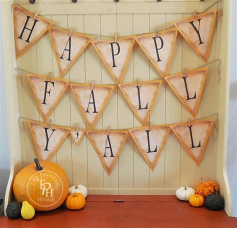 Happy Fall Y'all Banner Free Printables