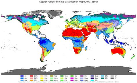 Climate map of the world in 2100 : r/MapPorn