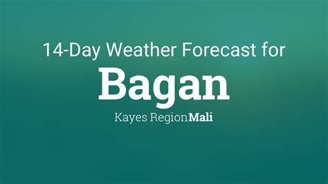 Bagan, Mali 14 day weather forecast