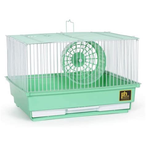 Prevue Pet Products Single-Story Hamster and Gerbil Cage - Green, Case ...