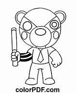 Badgy Roblox Piggy – Coloring Pages And Books In PDF sketch template