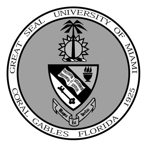 University of Miami Logo Black and White – Brands Logos