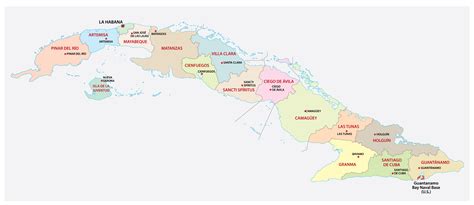 Cuba Map With Provinces