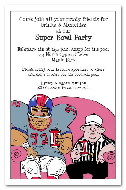 Couch Buddies Super Bowl Party Invitations