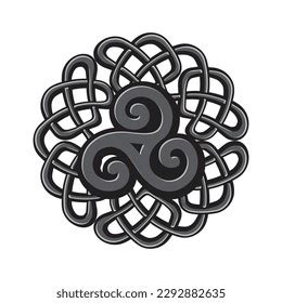 Triple Spiral Ancient Celtic Symbol Stock Vector (Royalty Free) 2292882635 | Shutterstock