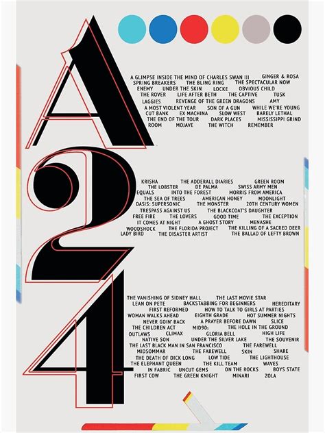 "A24 Film Poster" Poster for Sale by embaesz | Redbubble