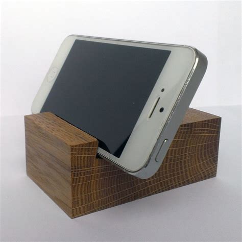 Oak Wood iPhone Smart Phone Desk Stand Holder iPhone Wood - Etsy