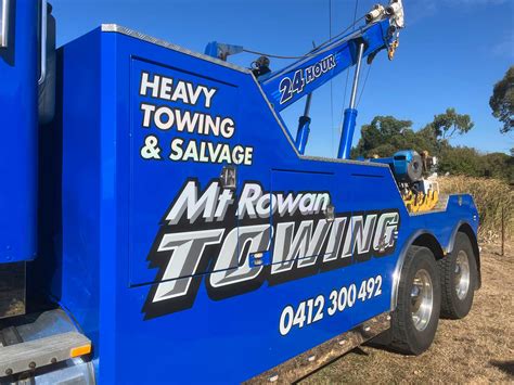 Signage Design Ballarat: Mt Rowan Towing Kenworth T650 Heavy Wrecker - Logo Design Ballarat ...
