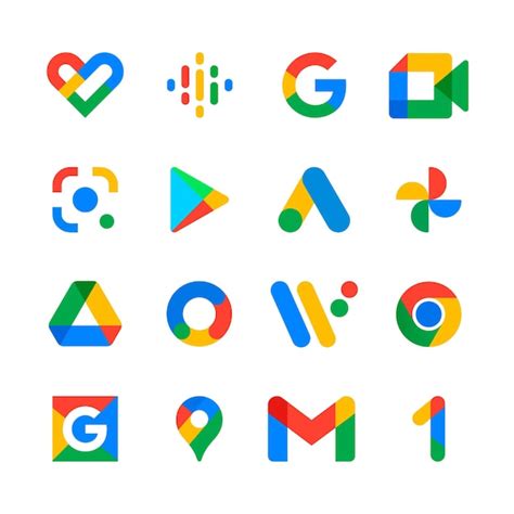 Premium Vector | Google icons set