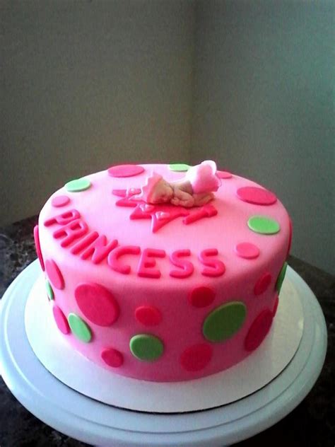 Pink Princess Baby Shower Cake - Lovebug's Edible Designs