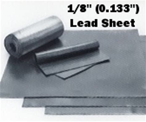 (8#) Sheet Lead 1/8" 1' x 1' - RotoMetals