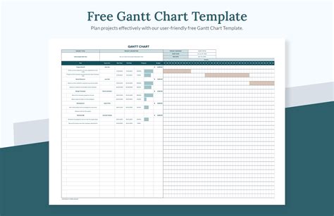 Free Gantt Chart Template - Download in Excel, Google Sheets | Template.net