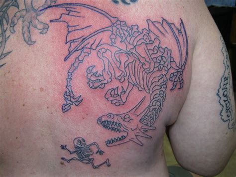 Sam's Tattoos: Skeleton Dragon