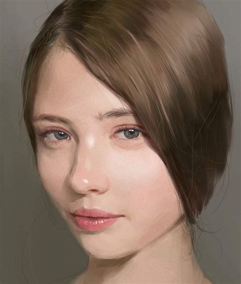 realistic painting (Face) on SCAD Portfolios