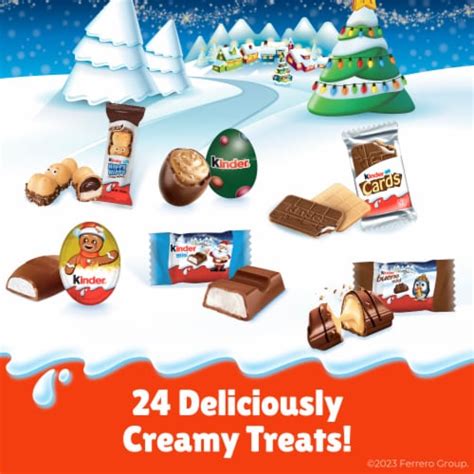 Kinder Holiday Advent Calendar Individually Wrapped Pieces Chocolatey ...