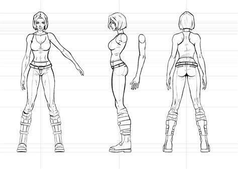 Female Character Design Template