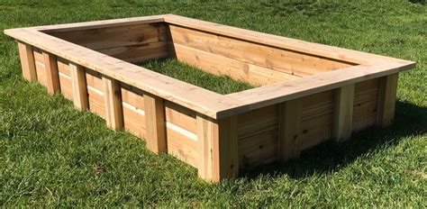 Raised Cedar Planter Box Plans 81x45x12 | Etsy