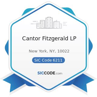 Cantor Fitzgerald LP - ZIP 10022, NAICS 523120