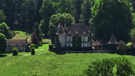 Castle in French Countryside Aerial View, Stock Footage | VideoHive