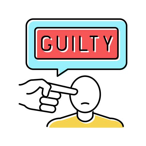 guilty law color icon vector illustration 19537859 Vector Art at Vecteezy