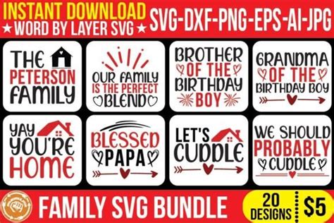 Family SVG Bundle Bundle · Creative Fabrica