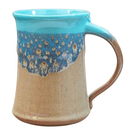 Clay in Motion Handmade Ceramic Large Mug Coffee Cup 20 oz - Island Oasis | eBay
