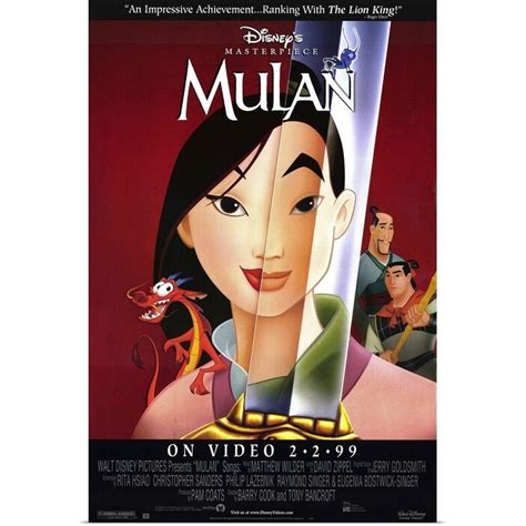 Mulan (1998) 27x40 Movie Poster | ubicaciondepersonas.cdmx.gob.mx