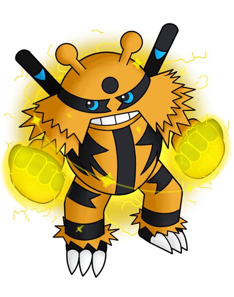 Shiny Electivire Used Thunder Punch by SnowmanEX711 on DeviantArt