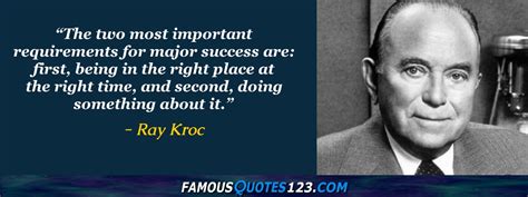 Ray Kroc Quotes on Work, Success, Love and People