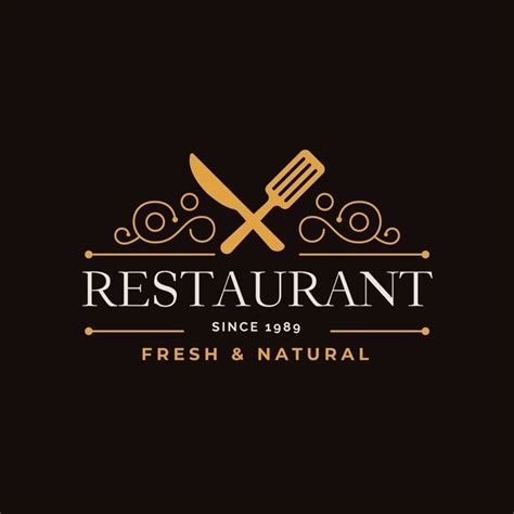 Logotipo Do Restaurante Retro Vetor Premium Logo Restaurant Restaurant ...