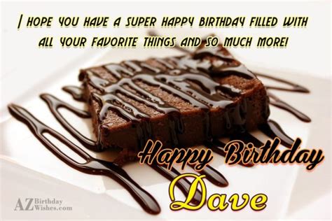 Happy Birthday Dave - AZBirthdayWishes.com