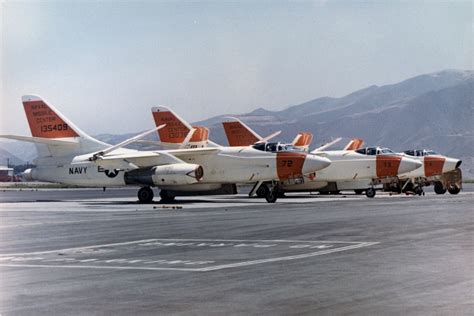 U.S. Navy Douglas A-3 Skywarrior aircraft on the ground at Naval Missile Center, Point Mugu ...